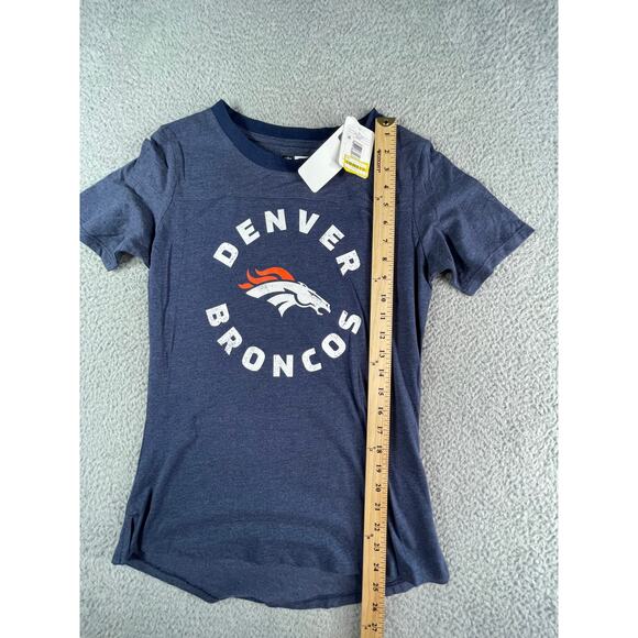Denver Broncos NFL Shirt Womens Small Blue Short Sleeve T-Shirt Graphic Tee NWT - Picture 5 of 9